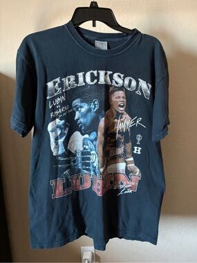 Comfort Colors Erickson Boxing Graphic Tee - Navy Blue